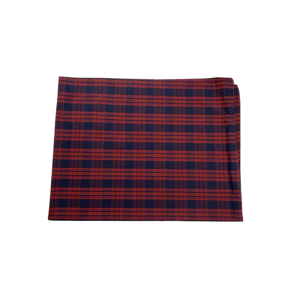 Custom XL Pillowcase Cushion Cover Tartan Plaid Red Pink Navy Blue Body Vintage